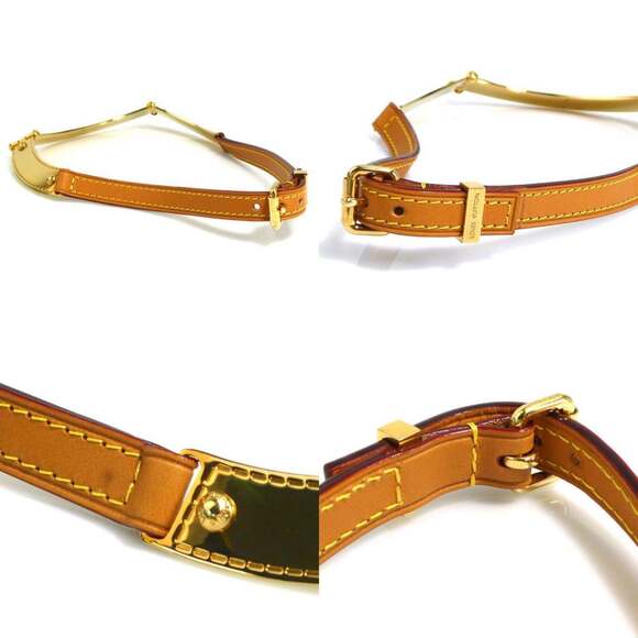 LOUIS VUITTON Brown Leather Necklace - Picture 4 of 5